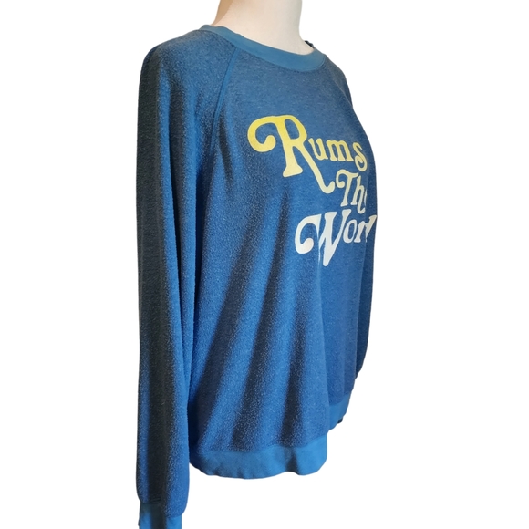 Wildfox Rums Soft Worn The Word Graphic Print Crewneck - Picture 5 of 12